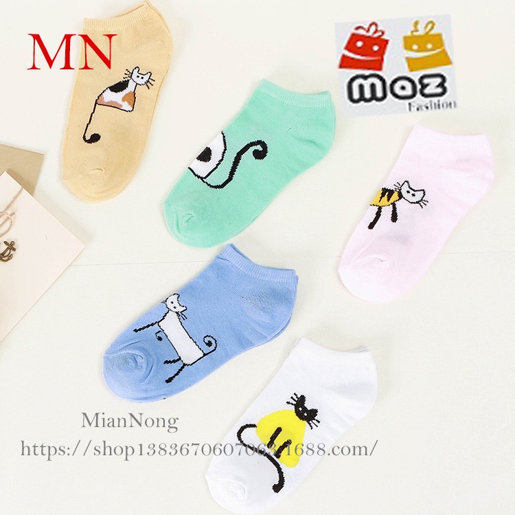 Kaos Kaki Pendek Wanita Fashion Import - Short Sock Wanita Motif Lucu Semata Kaki - Kaos Kaki Korea Unisex-RANDOM ANIMAL