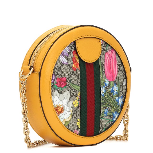 Gucci Original-Tas Gucci Round Ophidia Mini Flower