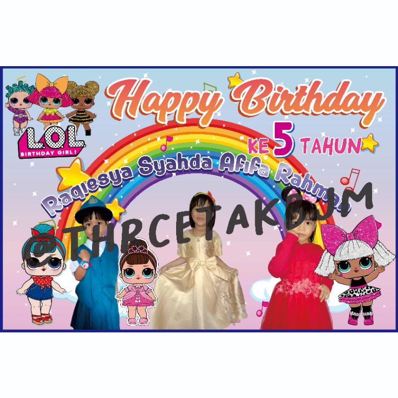 SPANDUK CUSTOM ULANG TAHUN ANAK