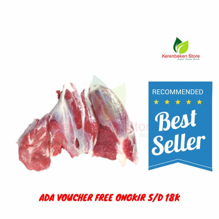 

daging sengkel kambing per 500gr