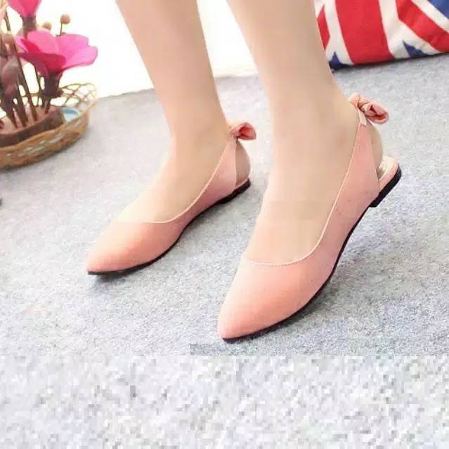 Sale Flat Shoes Wanita F04 Sweet Back