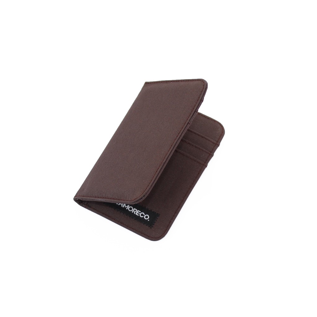 Dompet Kartu Pria Wanita card holder model slim slot vertical coklat EMDK50