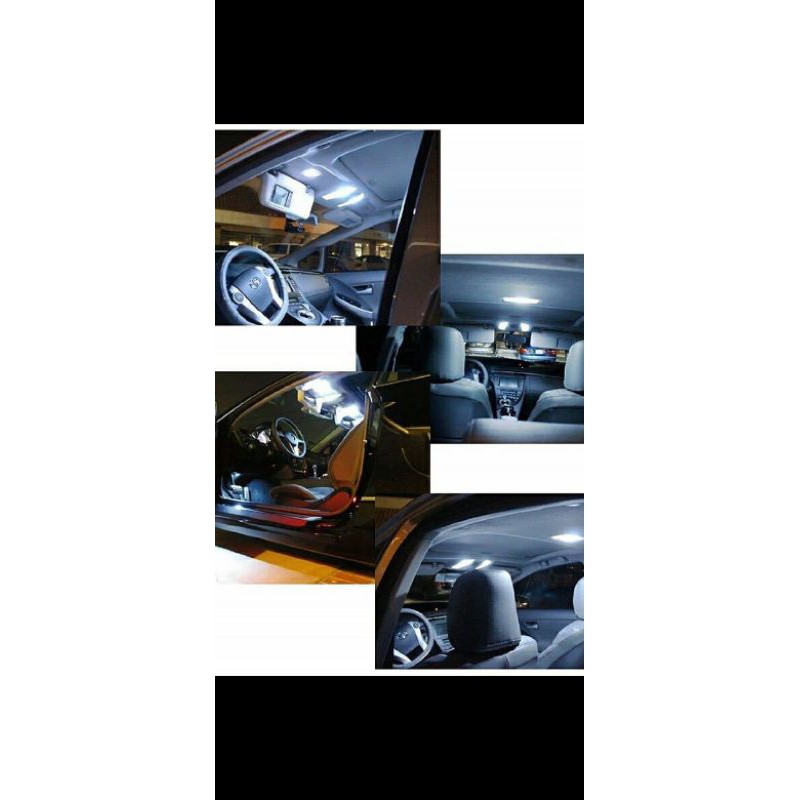 Lampu Bohlamp plafon cabin mobil Led plasma 24titik putih Lampu interior mobil semua mobil universal