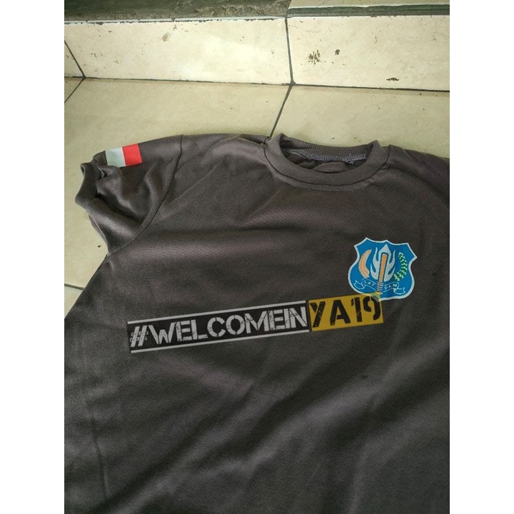 Kaos Pendek Satpam Coklat Mitra Polisi / Kaos Oblong Satpam Mitra Polisi Satuan Pengaman