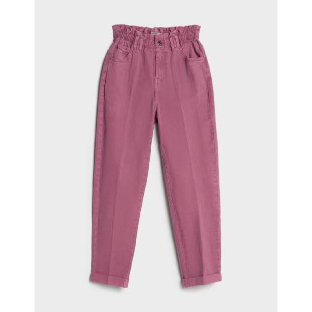 Bershka Elasticated High Waist Pants