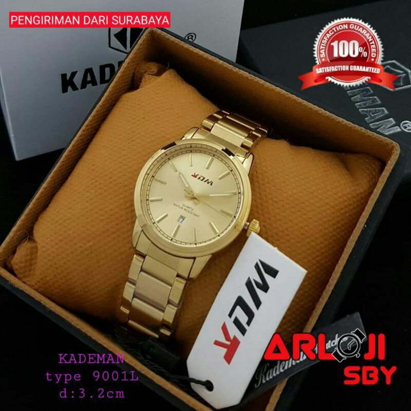 Jam wanita KADEMAN 9001 L original tahan air