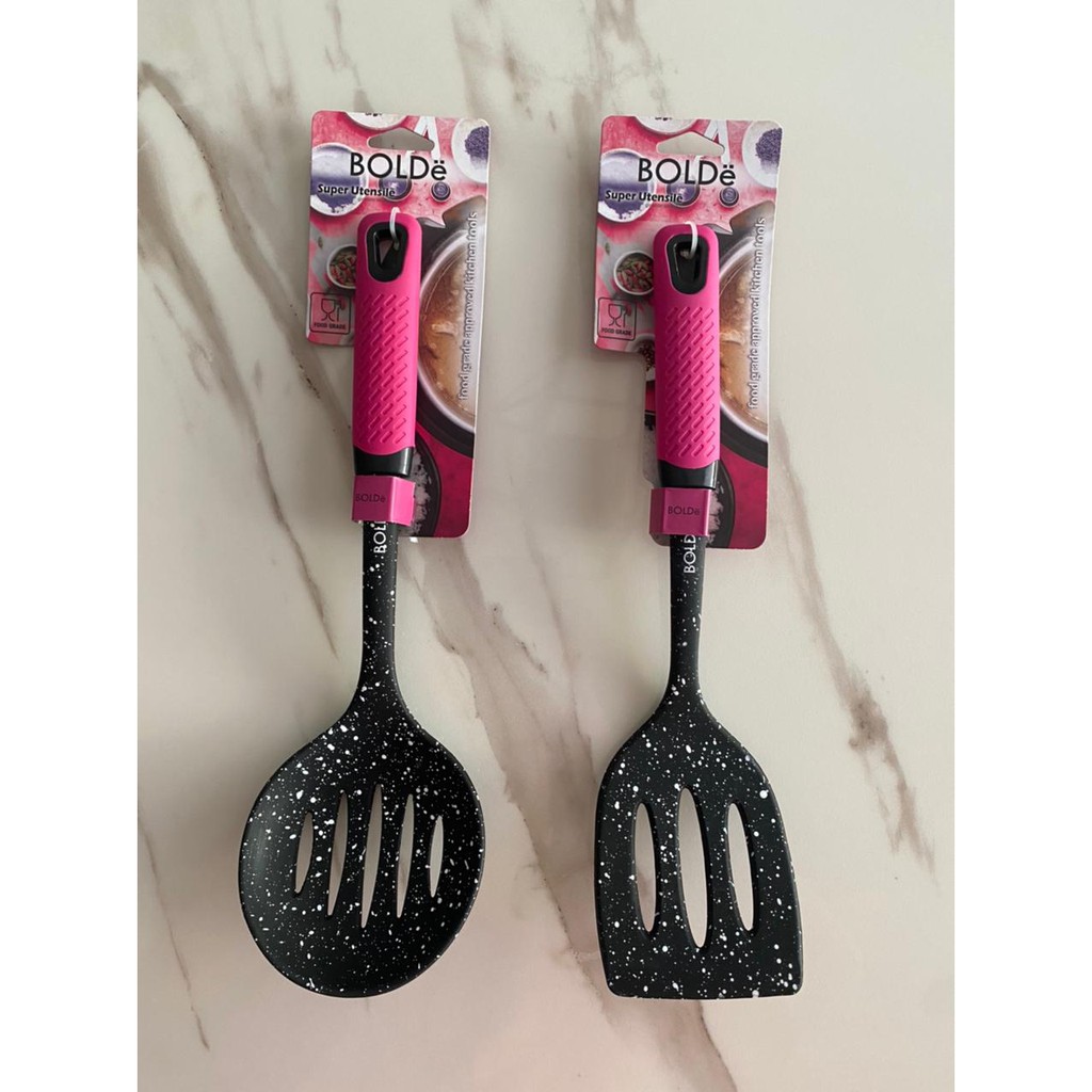 BOLDe Utensill Black PINK Silicone Tahan Panas