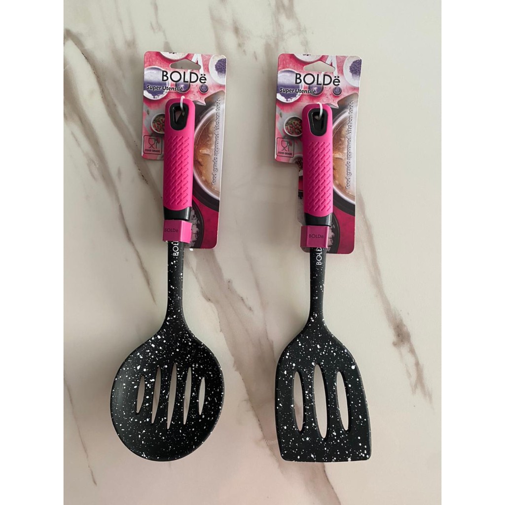 BOLDe Utensill Black PINK Silicone Tahan Panas