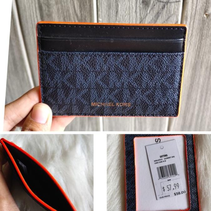 

Michael Kors Gifting Signature Card Case Admiral Bright Orange