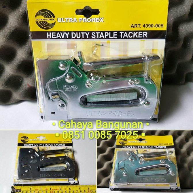 

Staples Staple Gun Ultra Prohex Jok Tembak Tacker Hekter Heavy Duty - Grosir Murah !