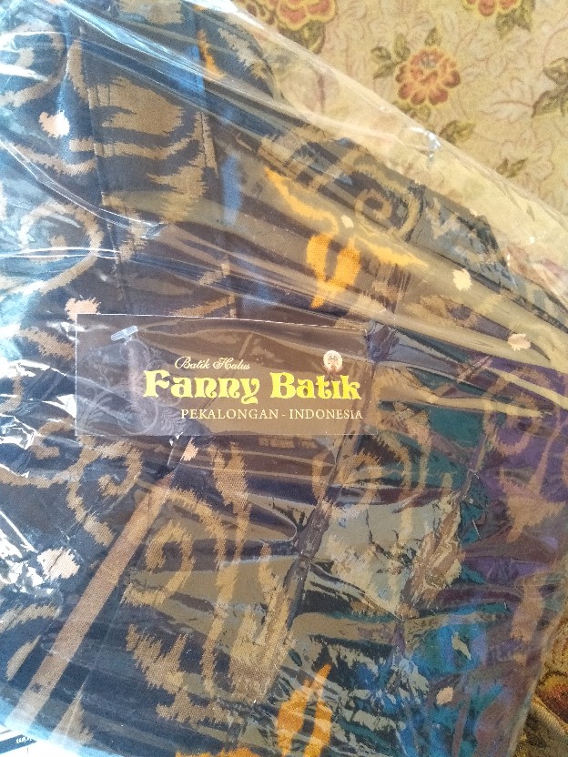 Gamis Batik Syari Sogan Kombinasi Trendy Modern