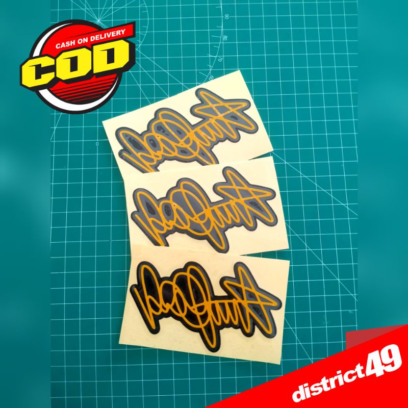 Cutting sticker - Stiker cutting Valentino Rossi Signature - Stiker Valentino Rossi - Stiker Motor M