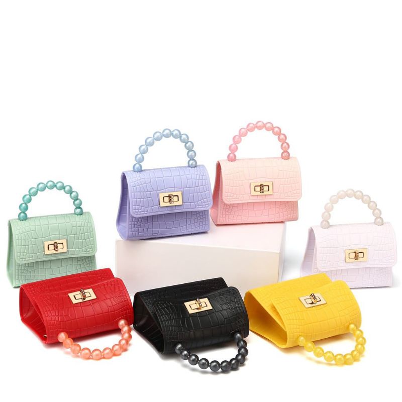 Tas Jelly Mini // Tas Selempang Mini // Tas Handbag // Jelly Bag Mutiara Gaya Korea // Tas Jelly Import