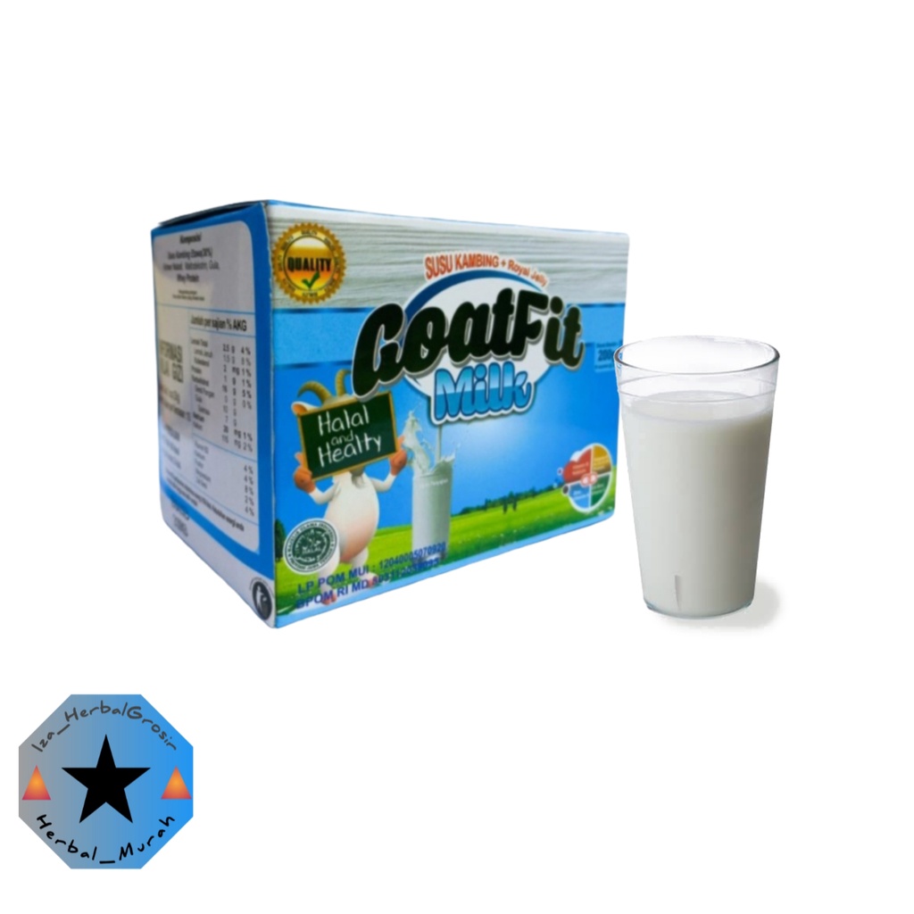 

Susu Kambing Etawa plus royal jelly Goatfit Milk 10 SACHET