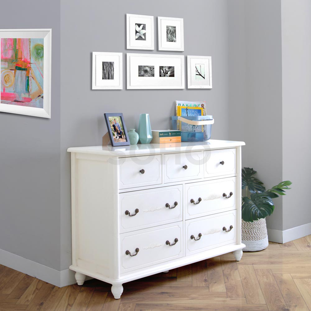 SOHO.ID Jenny 7 Drawers - Laci Penyimpanan Buffet Klasik Mewah
