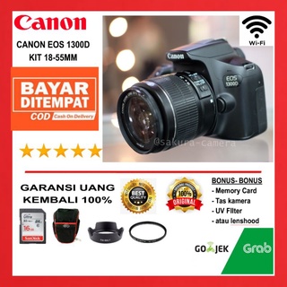 CANON EOS 1300D kit 18-55mm atau Canon Rebel T6 Support WIFI