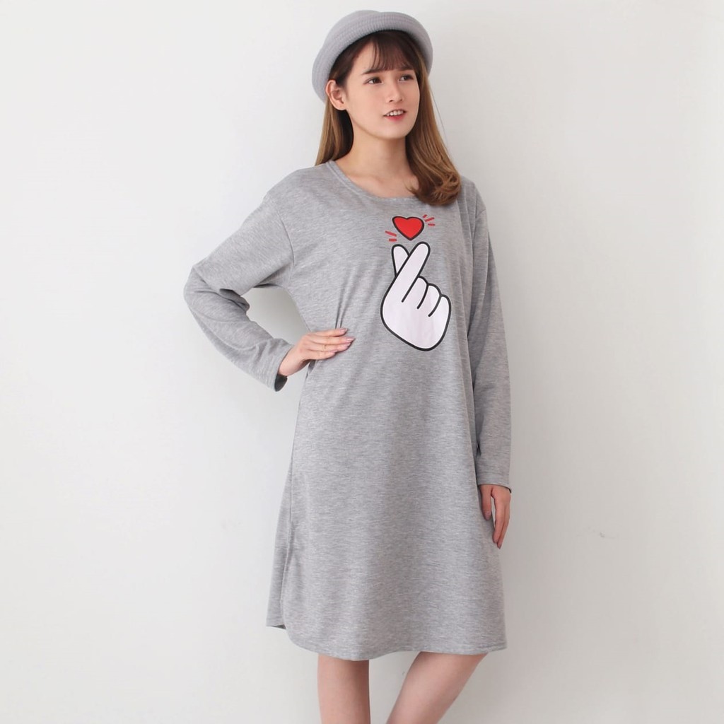 Tunik Babyterry Saranghae | Lengan Panjang | ukuran XXL