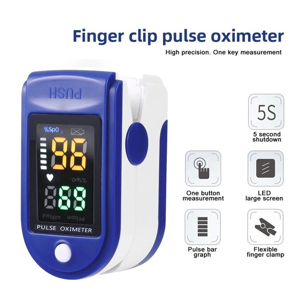 Finger Clip Pulse Oximeter SpO2 LED Full Color LK87 / Lk88