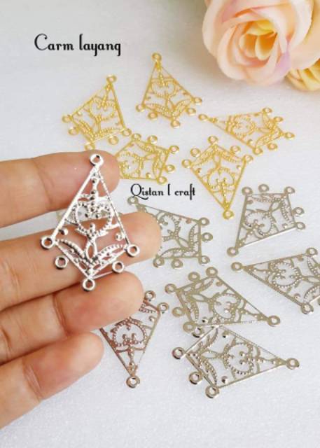 Carm/kerangka anting/juntai 12pcs