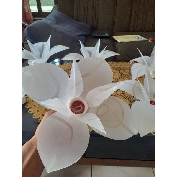 Kap Lampu bunga dekorasi