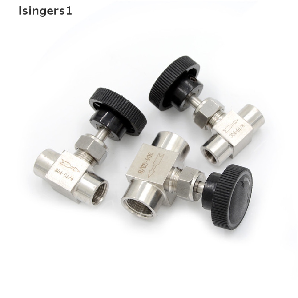 (lsingers1) Katup Kontrol Aliran Air / Gas / Minyak 3 / 8 &quot;BSP Female Bahan Stainless Steel