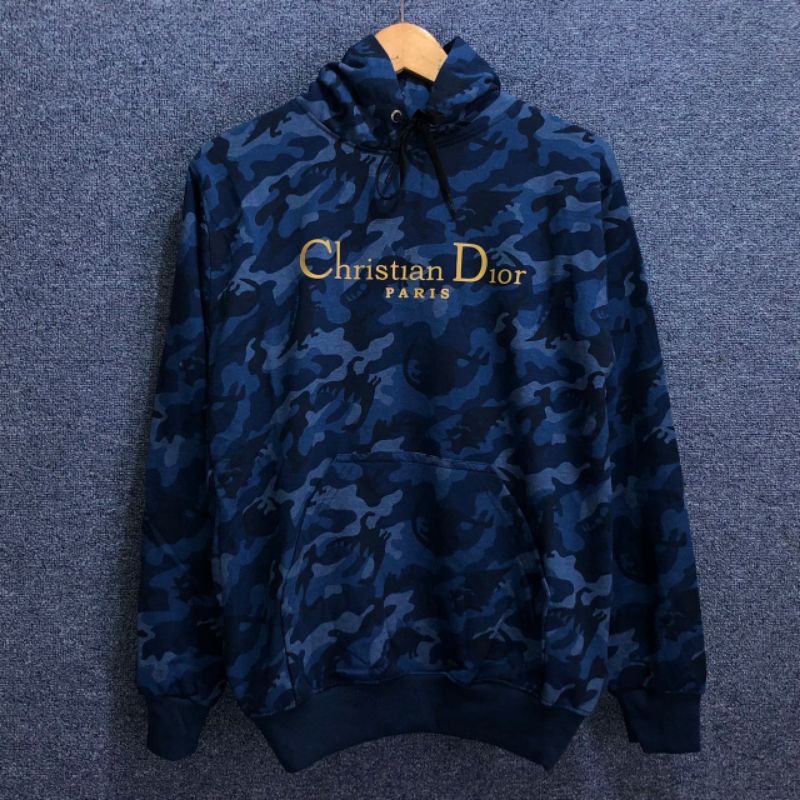 Christian Dior Sweater Hoodie Camo Army Premium / Hoodie Casual / Jaket Pria Wanita