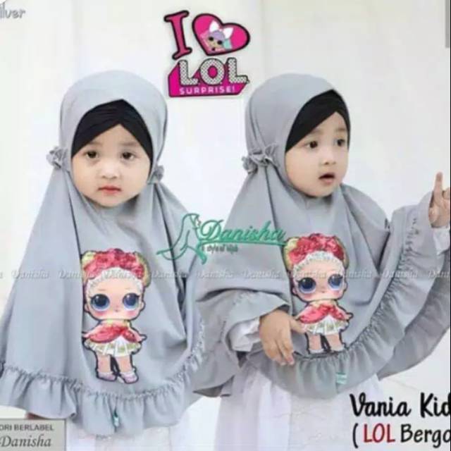 HIJAB INSTAN VANIA KIDS LOL BERGO MATT JERSEY