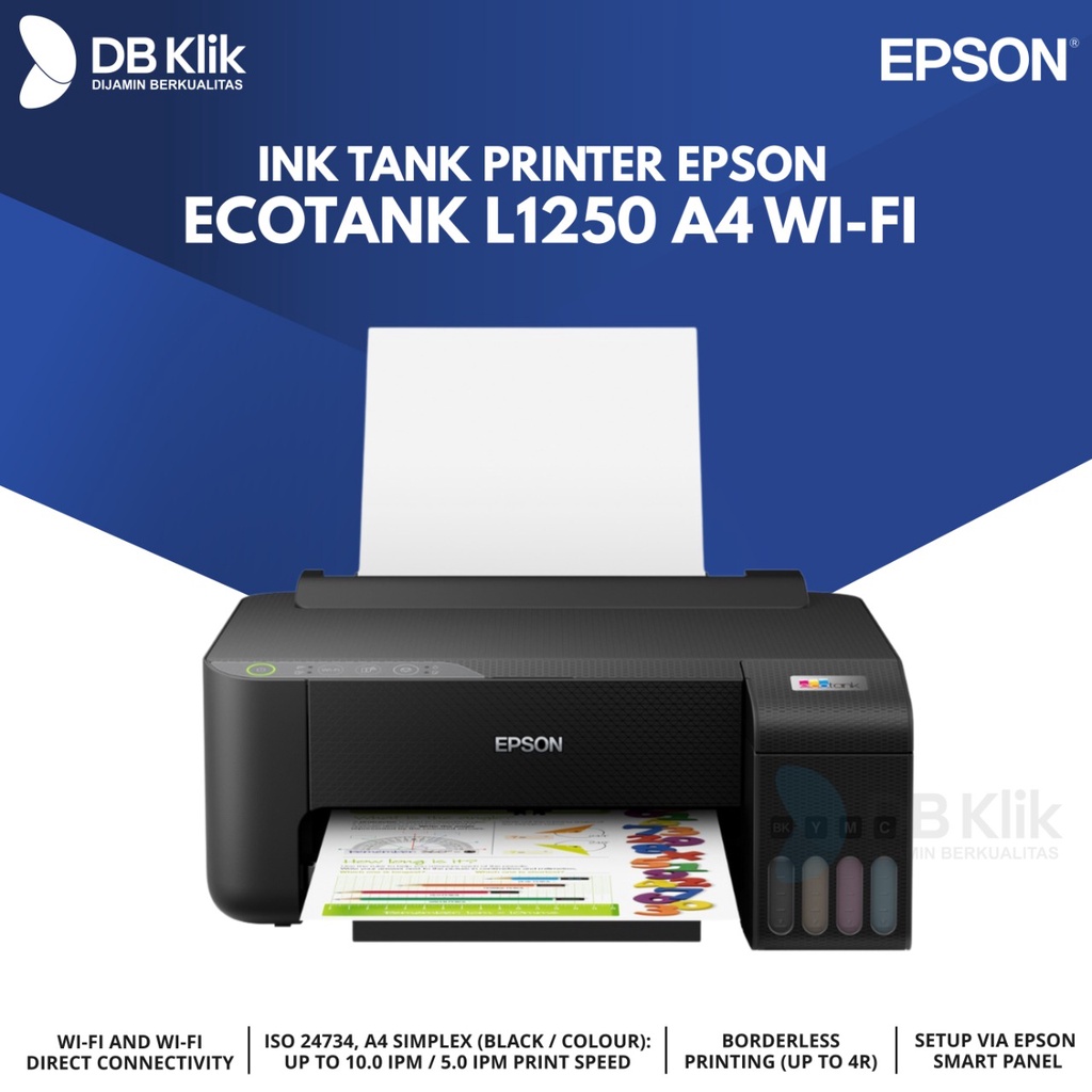 Jual Printer Epson Ecotank L1250 A4 Wi Fi Epson L1250 Ink Tank Printer Shopee Indonesia 7905