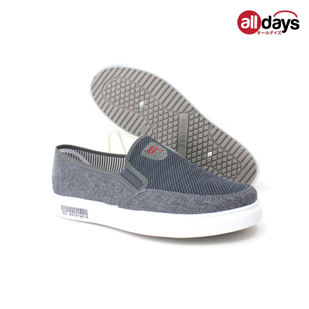 Faster Sepatu Sneakers Slip On Kanvas Import Pria 1037 Size 39-43