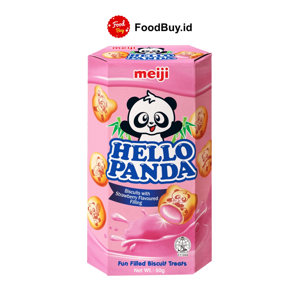 

Meiji Hello Panda Biskuit Krim Stroberi 45 gr