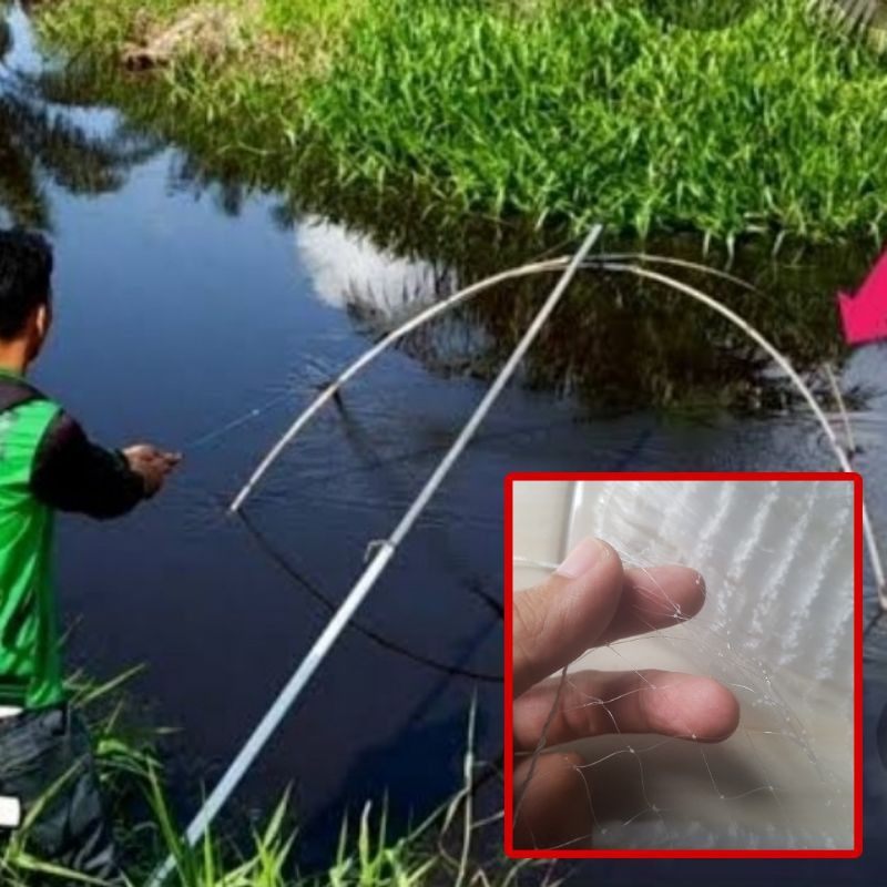 jaring anco penangkap ikan tradisional (lubang 1 inchi / 1 jari)