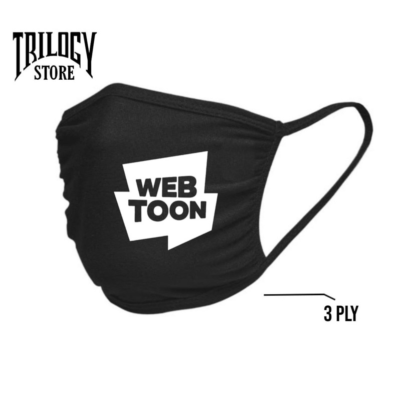 MASKER WEBTOON 3 PLY | MASKER KAIN 3 LAPIS & MASKER SCUBA 1 LAPIS