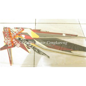 Striping Lis/Stiker body motor Satria Fu 2009 Merah