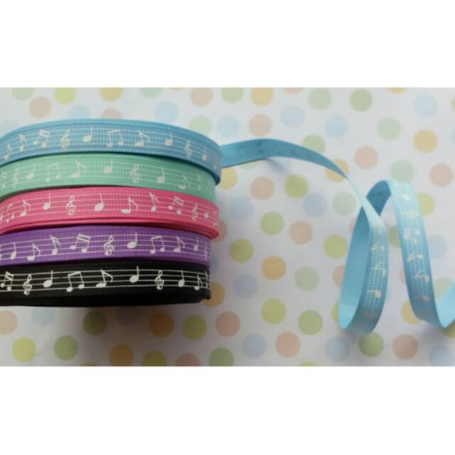 

Pita grosgrain 3/8" not balok putih