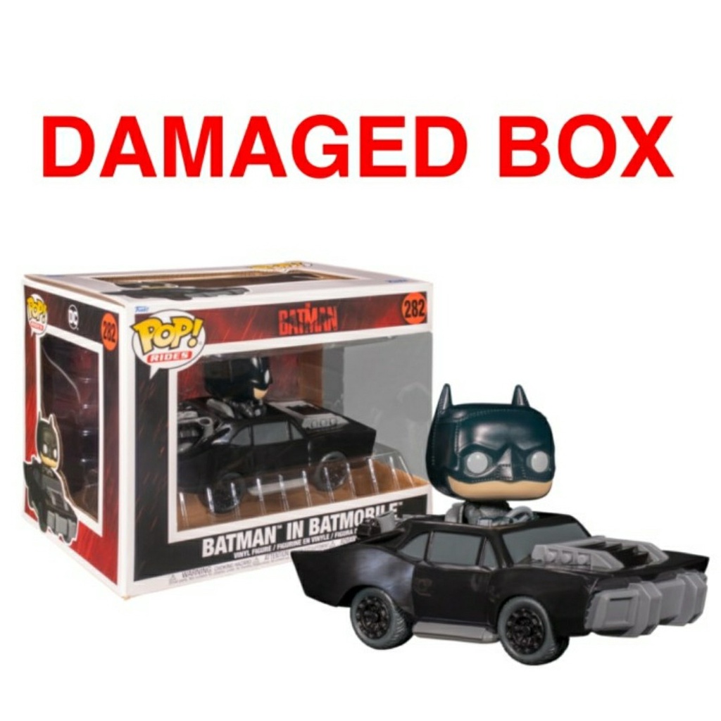 Funko Pop Ride Original DC Comics - Batman 2022 - Batman in Batmobile (DAMAGE BOX)