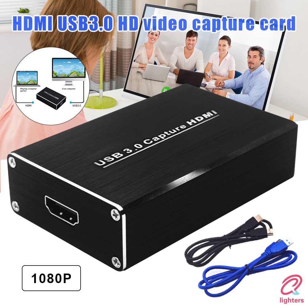 Hdmi Usb3 0 Hd Video Capture Card 4k 30hz Untuk Komputer Game Live Streaming Shopee Indonesia