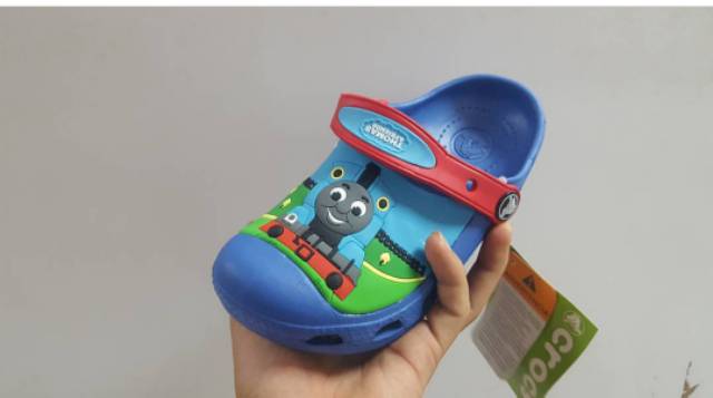Crocs anak spiderman &amp; thomas / Sandal Crocs Anak