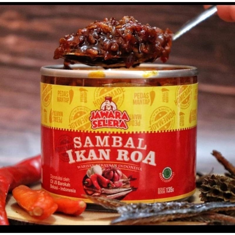 

SAMBAL GURIH / SAMBAL IKAN ROA / SAMBAL ROA / CAKALANG / BAWANG / TERI MEDAN / TERI JENGKI / CUMI ASIN / JS/135g