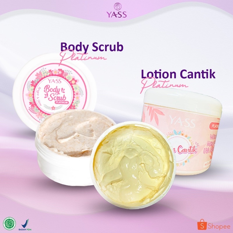 Yass Paket Hemat (Lotion Platinum & Lulur Scrub Platinum)