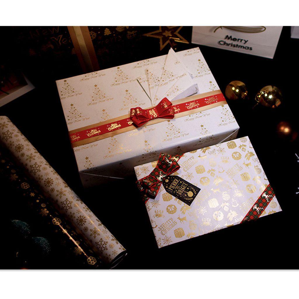 Top Wrapping Paper Dekorasi Pesta Pernikahan Tahun Baru Merry Christmas Gift Wrap