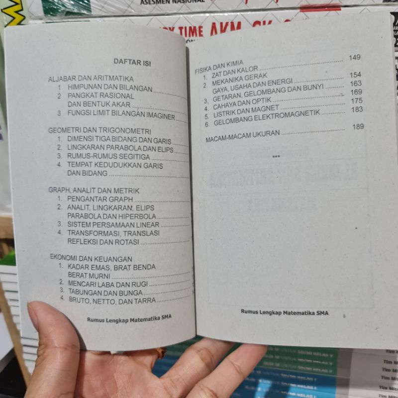 BUKU RUMUS MATEMATIKA UNTUK SMA