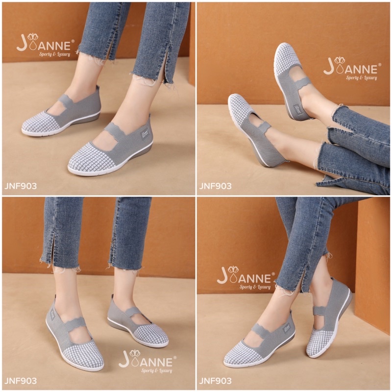 RESTOCK! [ORIGINAL] JOANNE FlyKnit Flats Shoes Sepatu Wanita #JNF903