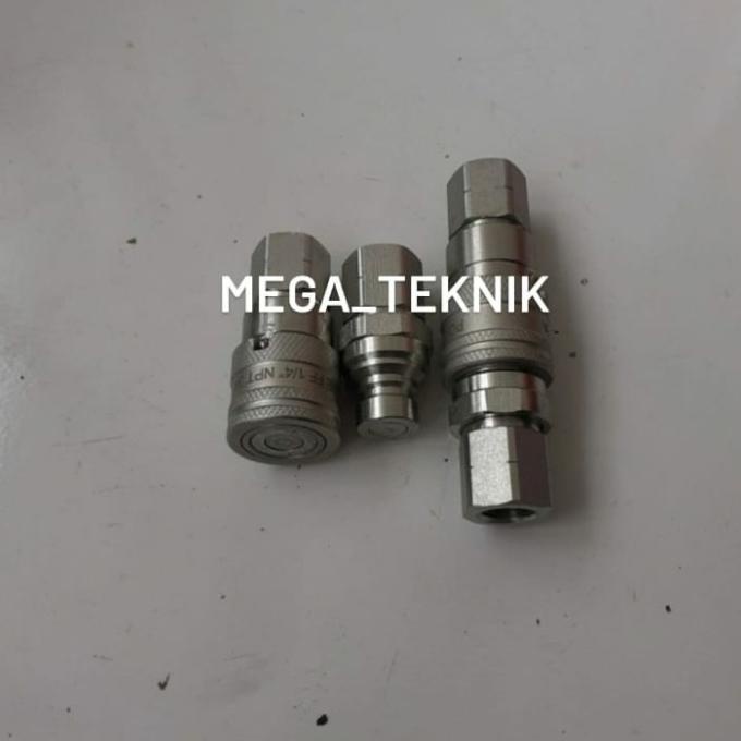 Quick Coupler Hydraulic 1/4" Flat Face / Quick Coupling 1/4"Flat Face