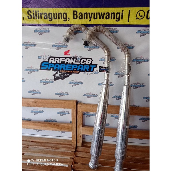 Knalpot Corbi bedel Leher Stainless