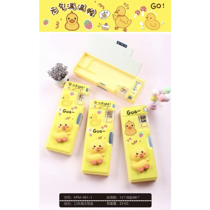 

Sale!!! Pencil Case Magnet Squishy Motif Bebek Satuan Bergaransi