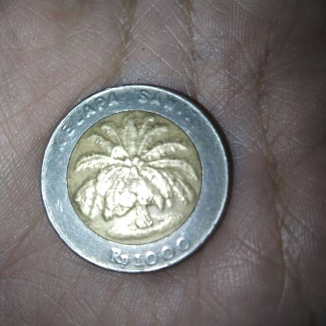 Uang indonesia kuno Rp1000 thn 1996