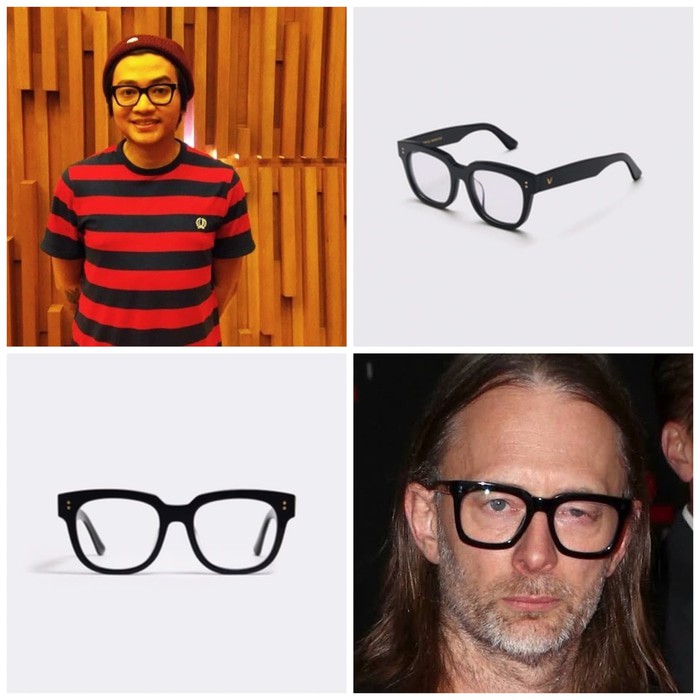Promo Frame kacamata pria & wanita look a like dochi sadega & thom yorke terbaik