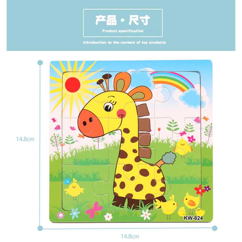 GIJ - -Datgo Mainan Anak Cartoon Puzzle Children Toy