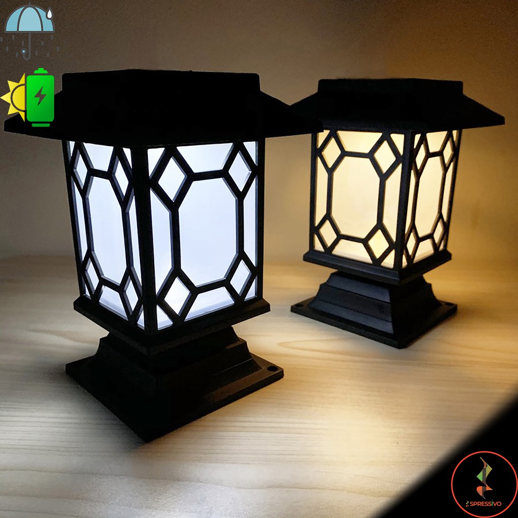 Lampu taman solar Tancap / Berdiri 2 LED tenaga surya matahari klasik