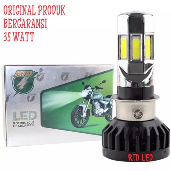 LAMPU LED RTD RAYTON ASLI  6 sisi 35 Watt / Lampu depan motor LED/ Bohlam LED rizoma motor UNIVERSAL